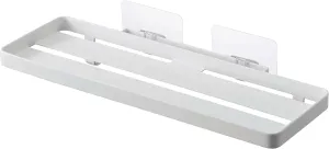 YAMAZAKI Home Tower Self-Adhesive Bathroom Sink Organizer Rack - Versatile Storage For Toothbrushes, Makeup, Hair Products - Easy Installation On Tile, Plastic, Metal - Space-Saving Tray - Steel